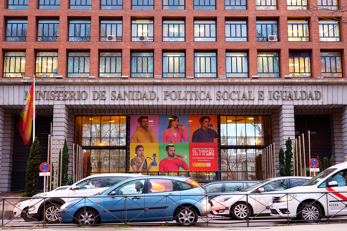 Sede del Ministerio de Sanidad, en Madrid.