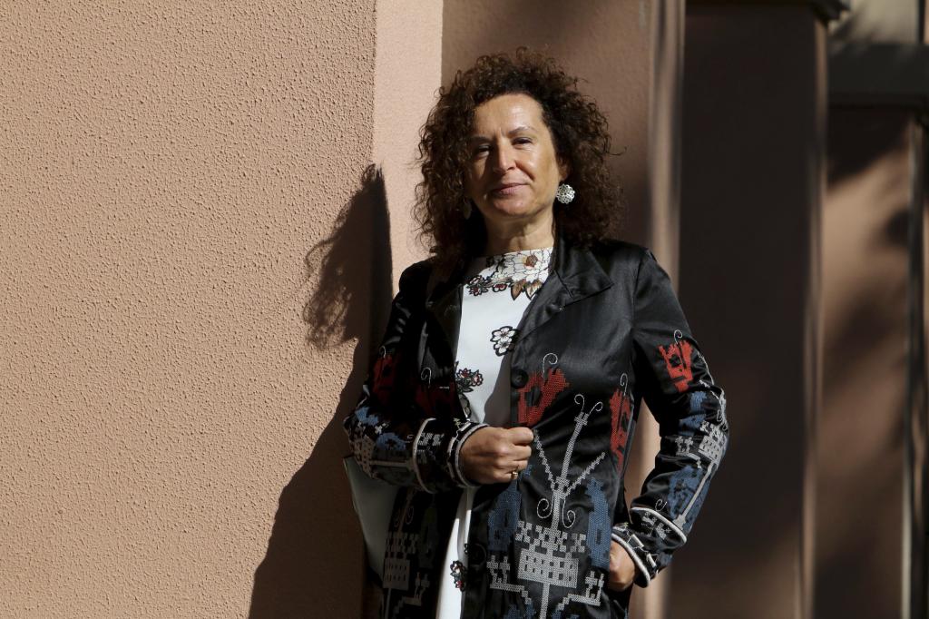 Josefa Cantero, presidenta saliente de Sespas, en el paraninfo de la Universidad de A Coruña, durante el encuentro de Juristas de la Salud. Foto Rosa González.