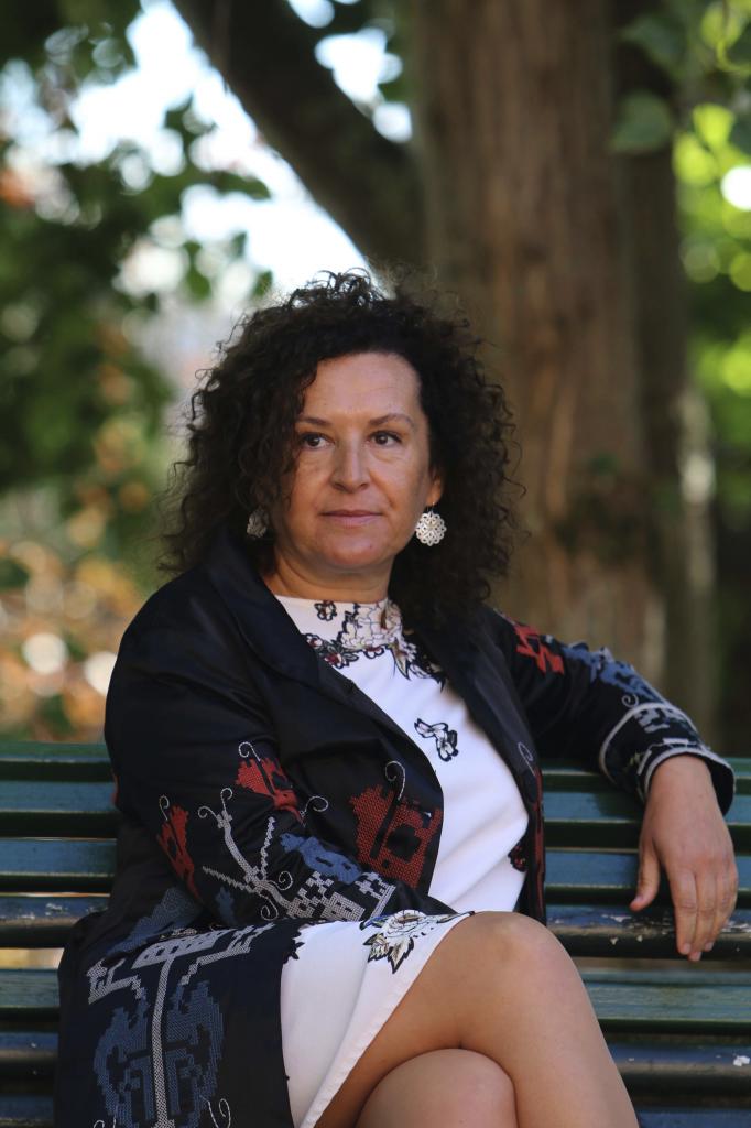 Josefa Cantero, presidenta saliente de Sespas, en el paraninfo de la Universidad de A Coruña, durante el encuentro de Juristas de la Salud. Foto Rosa González.